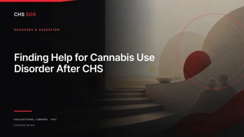 Editorial illustration for Finding Help for Cannabis Use Disorder After CHS