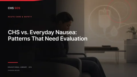Editorial illustration for CHS vs. Everyday Nausea: Patterns That Need Evaluation