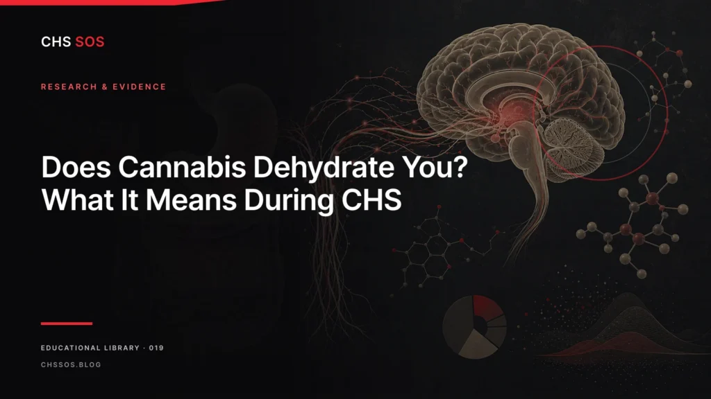 Editorial illustration for Does Cannabis Dehydrate You? What It Means During CHS
