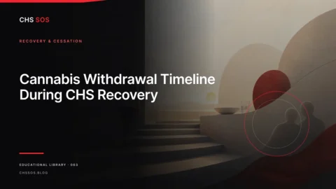 Editorial illustration for Cannabis Withdrawal Timeline During CHS Recovery