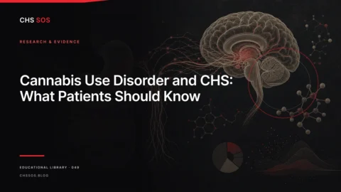 Editorial illustration for Cannabis Use Disorder and CHS: What Patients Should Know