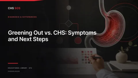 Editorial illustration for Greening Out vs. CHS: Symptoms and Next Steps