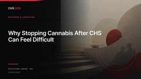 Editorial illustration for Why Stopping Cannabis After CHS Can Feel Difficult